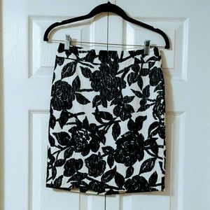 Ann Taylor Floral Pencil Skirt